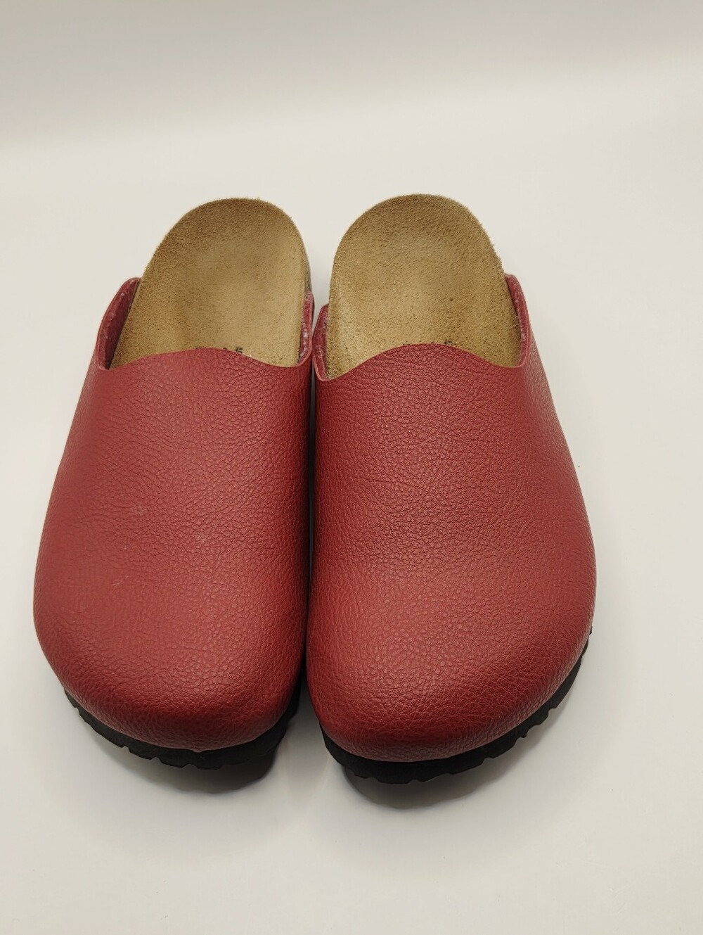 Birki’s By Birkenstock Camden Clogs/Red Pebble Leather Size 40/US Ladies Size 9 - Picture 6 of 7